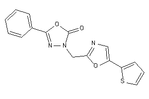 5-phenyl-3-[[5-(2-thienyl)oxazol-2-yl]methyl]-1,3,4-oxadiazol-2-one