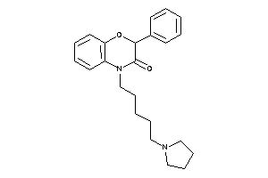 2-phenyl-4-(5-pyrrolidinopentyl)-1,4-benzoxazin-3-one