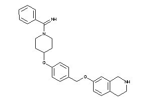 Image of [phenyl-[4-[4-(1,2,3,4-tetrahydroisoquinolin-7-yloxymethyl)phenoxy]piperidino]methylene]amine