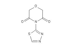 4-(1,3,4-thiadiazol-2-yl)morpholine-3,5-quinone