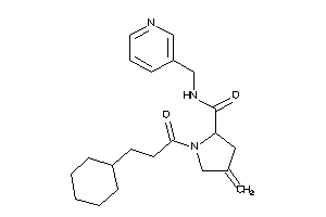 1-(3-cyclohexylpropanoyl)-4-methylene-N-(3-pyridylmethyl)pyrrolidine-2-carboxamide