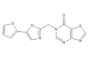 Image of 6-[[5-(2-thienyl)oxazol-2-yl]methyl]thiazolo[4,5-d]pyrimidin-7-one