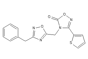 4-[(3-benzyl-1,2,4-oxadiazol-5-yl)methyl]-3-(2-thienyl)-1,2,4-oxadiazol-5-one