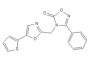 3-phenyl-4-[[5-(2-thienyl)oxazol-2-yl]methyl]-1,2,4-oxadiazol-5-one