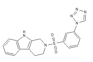 2-[3-(tetrazol-1-yl)phenyl]sulfonyl-1,3,4,9-tetrahydro-$b-carboline