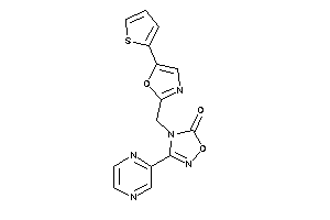3-pyrazin-2-yl-4-[[5-(2-thienyl)oxazol-2-yl]methyl]-1,2,4-oxadiazol-5-one