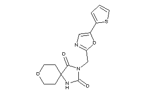 Image of 3-[[5-(2-thienyl)oxazol-2-yl]methyl]-8-oxa-1,3-diazaspiro[4.5]decane-2,4-quinone