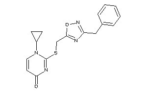 2-[(3-benzyl-1,2,4-oxadiazol-5-yl)methylthio]-1-cyclopropyl-pyrimidin-4-one