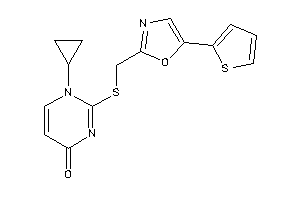 1-cyclopropyl-2-[[5-(2-thienyl)oxazol-2-yl]methylthio]pyrimidin-4-one