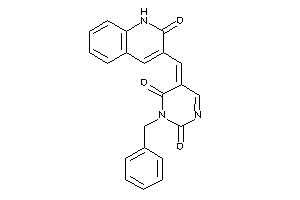 3-benzyl-5-[(2-keto-1H-quinolin-3-yl)methylene]pyrimidine-2,4-quinone