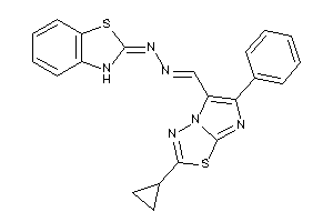 Image of 3H-1,3-benzothiazol-2-ylidene-[(2-cyclopropyl-6-phenyl-imidazo[2,1-b][1,3,4]thiadiazol-5-yl)methyleneamino]amine