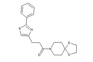 1-(1,4-dioxa-8-azaspiro[4.5]decan-8-yl)-3-(2-phenylthiazol-4-yl)propan-1-one