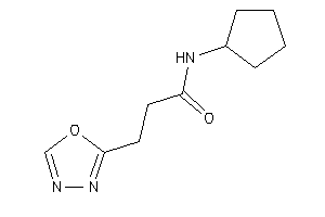 N-cyclopentyl-3-(1,3,4-oxadiazol-2-yl)propionamide