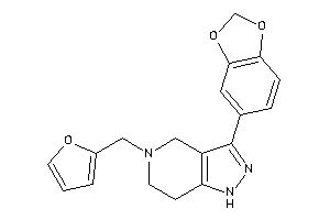 3-(1,3-benzodioxol-5-yl)-5-(2-furfuryl)-1,4,6,7-tetrahydropyrazolo[4,3-c]pyridine