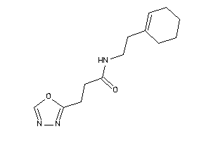 N-(2-cyclohexen-1-ylethyl)-3-(1,3,4-oxadiazol-2-yl)propionamide