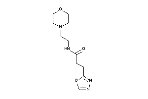 N-(2-morpholinoethyl)-3-(1,3,4-oxadiazol-2-yl)propionamide