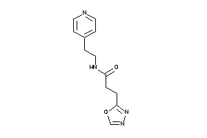 3-(1,3,4-oxadiazol-2-yl)-N-[2-(4-pyridyl)ethyl]propionamide