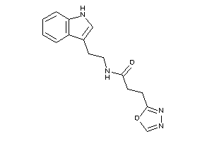 N-[2-(1H-indol-3-yl)ethyl]-3-(1,3,4-oxadiazol-2-yl)propionamide