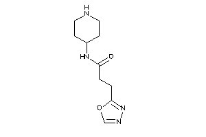 3-(1,3,4-oxadiazol-2-yl)-N-(4-piperidyl)propionamide