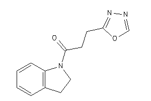 1-indolin-1-yl-3-(1,3,4-oxadiazol-2-yl)propan-1-one