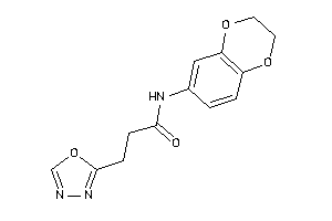 N-(2,3-dihydro-1,4-benzodioxin-6-yl)-3-(1,3,4-oxadiazol-2-yl)propionamide