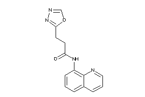 3-(1,3,4-oxadiazol-2-yl)-N-(8-quinolyl)propionamide