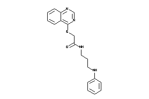 N-(3-anilinopropyl)-2-(quinazolin-4-ylthio)acetamide