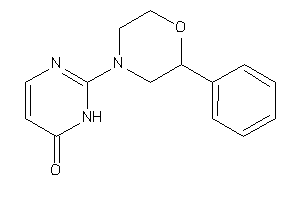 2-(2-phenylmorpholino)-1H-pyrimidin-6-one