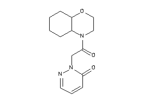 2-[2-(2,3,4a,5,6,7,8,8a-octahydrobenzo[b][1,4]oxazin-4-yl)-2-keto-ethyl]pyridazin-3-one