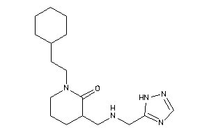 1-(2-cyclohexylethyl)-3-[(1H-1,2,4-triazol-5-ylmethylamino)methyl]-2-piperidone