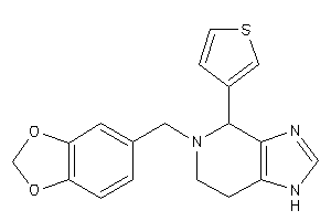 5-piperonyl-4-(3-thienyl)-1,4,6,7-tetrahydroimidazo[4,5-c]pyridine