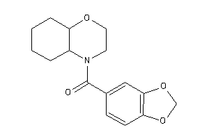 2,3,4a,5,6,7,8,8a-octahydrobenzo[b][1,4]oxazin-4-yl(1,3-benzodioxol-5-yl)methanone