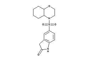 5-(2,3,4a,5,6,7,8,8a-octahydrobenzo[b][1,4]oxazin-4-ylsulfonyl)oxindole