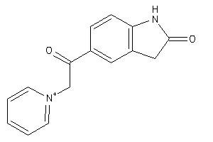 5-(2-pyridin-1-ium-1-ylacetyl)oxindole