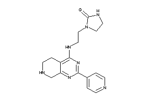 1-[2-[[2-(4-pyridyl)-5,6,7,8-tetrahydropyrido[3,4-d]pyrimidin-4-yl]amino]ethyl]-2-imidazolidinone