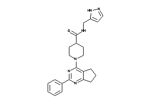 1-(2-phenyl-6,7-dihydro-5H-cyclopenta[d]pyrimidin-4-yl)-N-(1H-pyrazol-5-ylmethyl)isonipecotamide