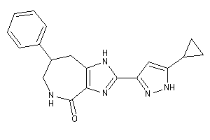 2-(5-cyclopropyl-1H-pyrazol-3-yl)-7-phenyl-5,6,7,8-tetrahydro-1H-imidazo[4,5-c]azepin-4-one