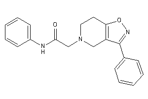 N-phenyl-2-(3-phenyl-6,7-dihydro-4H-isoxazolo[4,5-c]pyridin-5-yl)acetamide