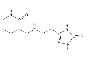 3-[[2-(5-keto-1,4-dihydro-1,2,4-triazol-3-yl)ethylamino]methyl]-2-piperidone