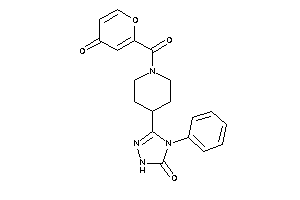 3-[1-(4-ketopyran-2-carbonyl)-4-piperidyl]-4-phenyl-1H-1,2,4-triazol-5-one