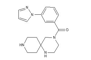 (3-pyrazol-1-ylphenyl)-(1,4,9-triazaspiro[5.5]undecan-4-yl)methanone