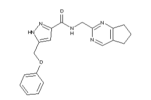 N-(6,7-dihydro-5H-cyclopenta[d]pyrimidin-2-ylmethyl)-5-(phenoxymethyl)-1H-pyrazole-3-carboxamide