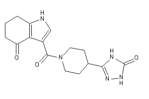 3-[4-(5-keto-1,4-dihydro-1,2,4-triazol-3-yl)piperidine-1-carbonyl]-1,5,6,7-tetrahydroindol-4-one