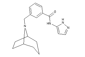 3-(8-azabicyclo[3.2.1]octan-8-ylmethyl)-N-(1H-pyrazol-5-yl)benzamide