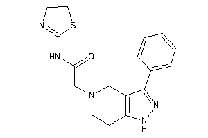 2-(3-phenyl-1,4,6,7-tetrahydropyrazolo[4,3-c]pyridin-5-yl)-N-thiazol-2-yl-acetamide