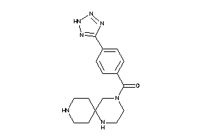 [4-(2H-tetrazol-5-yl)phenyl]-(1,4,9-triazaspiro[5.5]undecan-4-yl)methanone