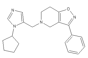 5-[(3-cyclopentylimidazol-4-yl)methyl]-3-phenyl-6,7-dihydro-4H-isoxazolo[4,5-c]pyridine