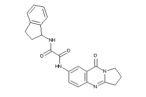 N-indan-1-yl-N'-(9-keto-2,3-dihydro-1H-pyrrolo[2,1-b]quinazolin-7-yl)oxamide