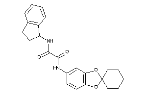 N-indan-1-yl-N'-spiro[1,3-benzodioxole-2,1'-cyclohexane]-5-yl-oxamide