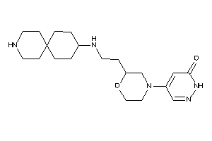 4-[2-[2-(9-azaspiro[5.5]undecan-3-ylamino)ethyl]morpholino]-1H-pyridazin-6-one